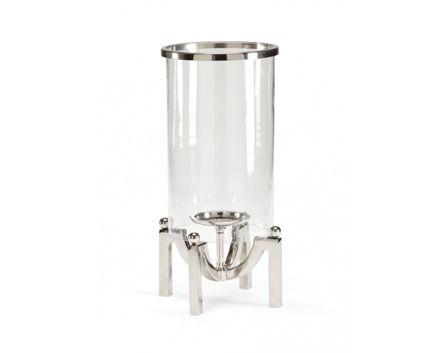 Wildwood Quad Post Hurricane - Polished Nickel/Clear, Medium