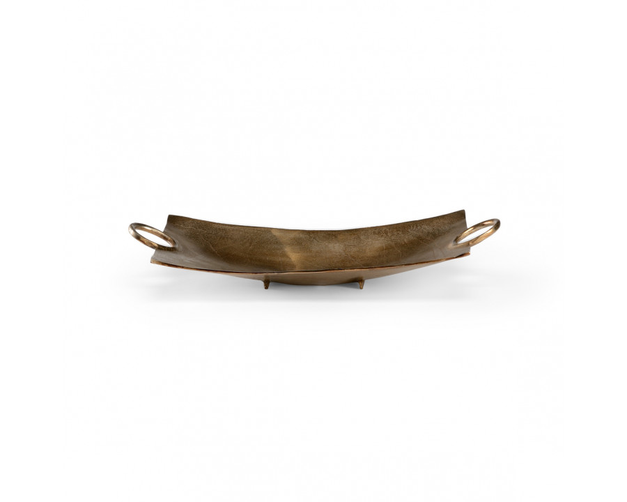 Wildwood - Handled Dish in Bronze, Cast Aluminum