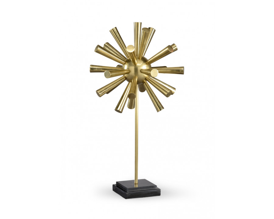 Wildwood - Hornburst On Stand in Antique Brass, Metal