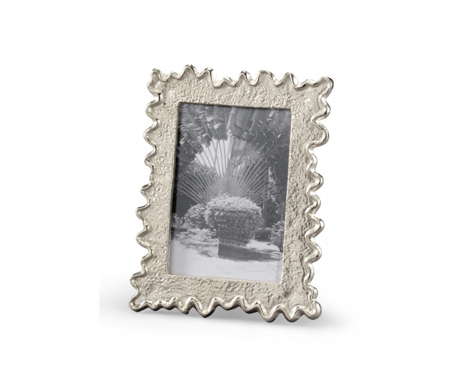 Wildwood - Squiggle Photo Frame (5x7) in Silver/Clear, Aluminum