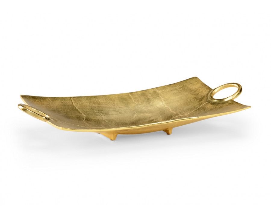 Wildwood - Eyelet Tray in Bright Gold, Aluminum