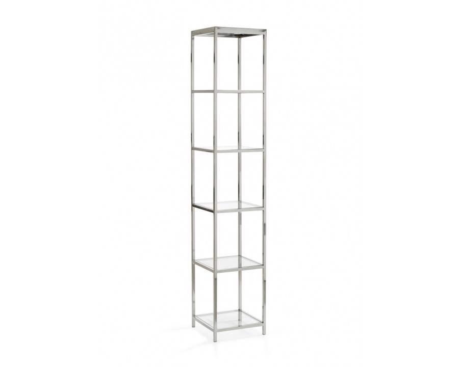 Wildwood - Langdon Shelf Unit in Polished Nickel, Medium