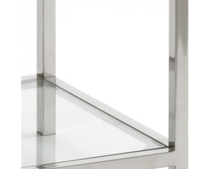 Wildwood - Langdon Shelf Unit in Polished Nickel, Medium