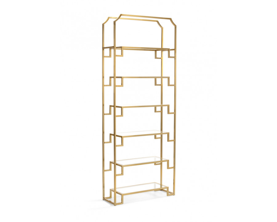 Wildwood - Hampton Shelf Unit  in Brass