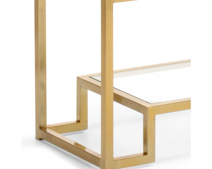 Wildwood - Hampton Shelf Unit  in Brass