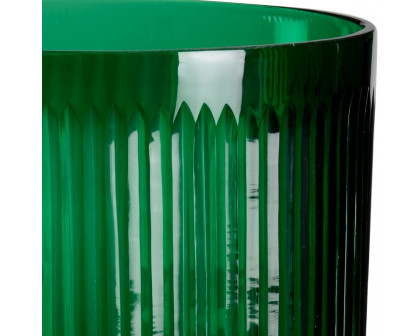 Wildwood - Striae Hurricane in Emerald Green, Glass