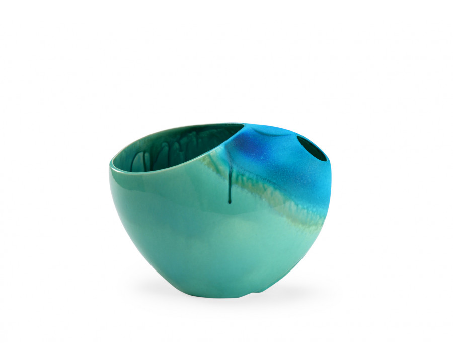 Wildwood - Xanadu Vase in Teal Glaze, Small