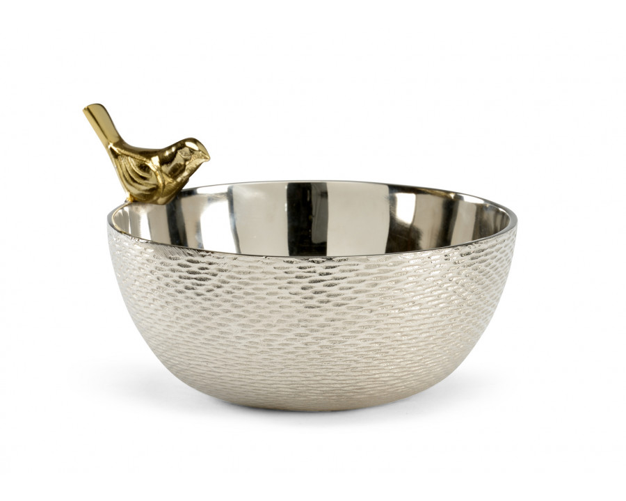 Wildwood Chirp Bowl - Polished Nickel/Polished Brass, Small