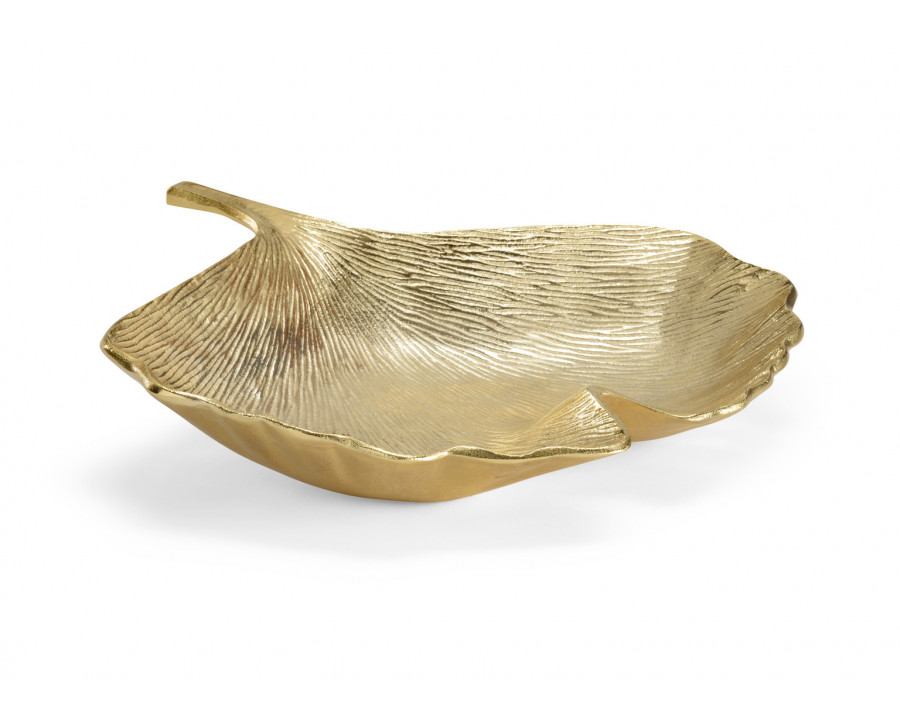 Wildwood - Ginkgo Tray in Brass Plated, Aluminum