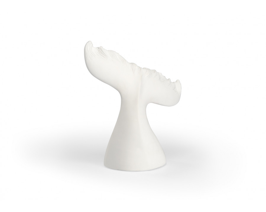 Wildwood - Moby Tail in White Plaster, Small