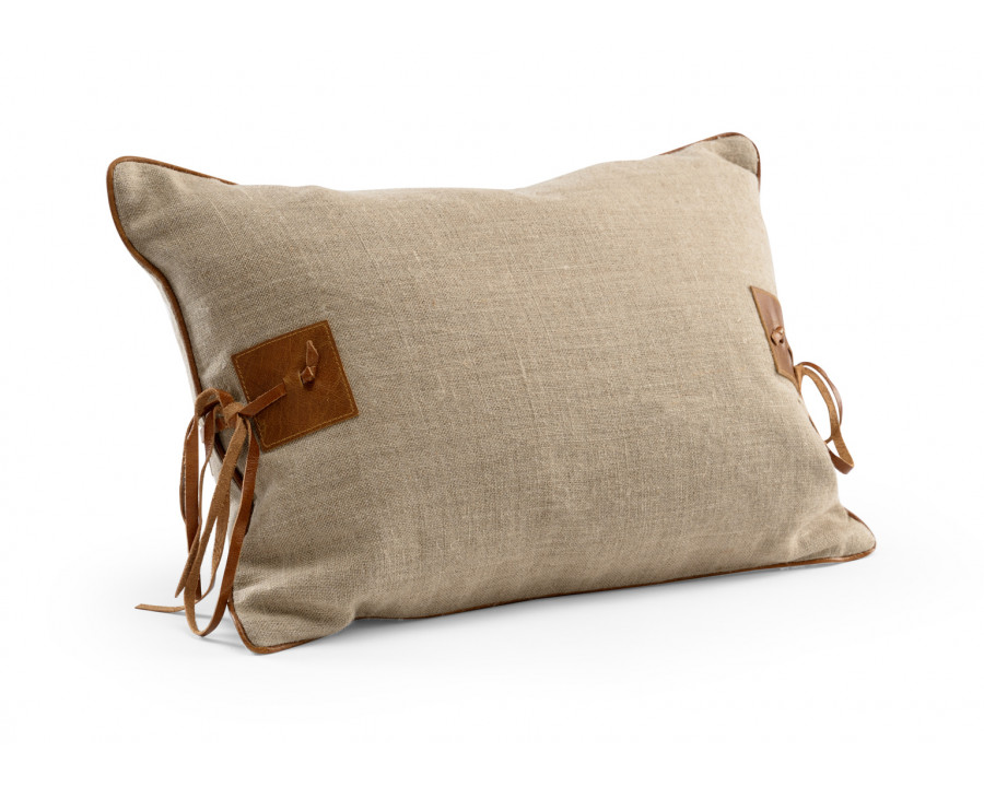 Wildwood - Buckaroo Pillow in Natural/Tan, Linen