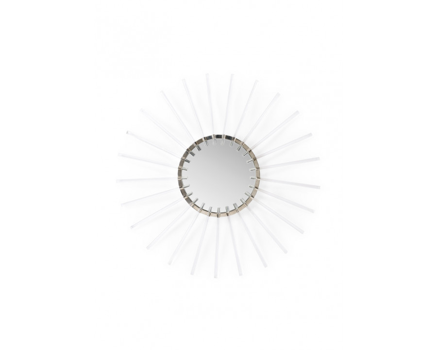 Wildwood - Adriana Mirror in Polished Nickel/Clear/Plain, Small