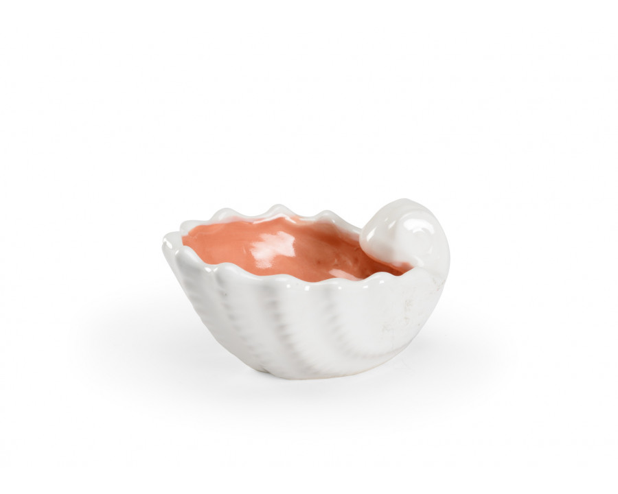 Wildwood - Sanibel Shell in White/Coral Glaze, Medium