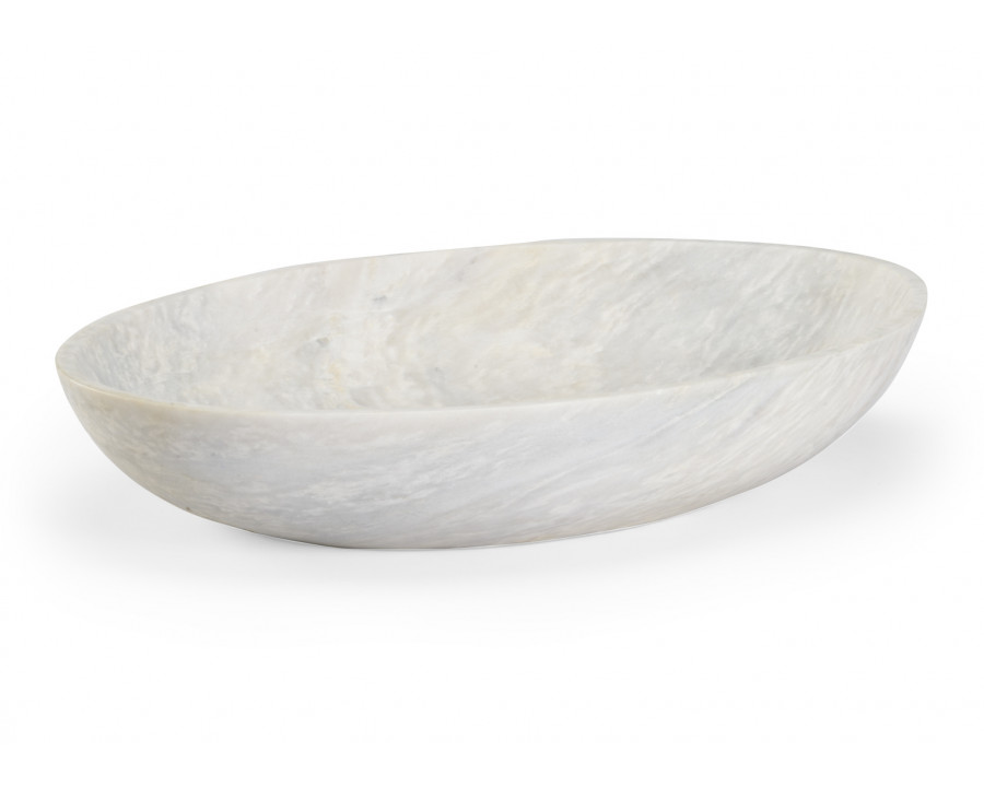 Wildwood - Our Guest Oval Bowl in Natural White, Marble