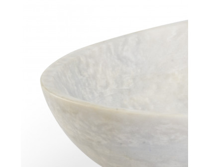 Wildwood - Our Guest Oval Bowl in Natural White, Marble