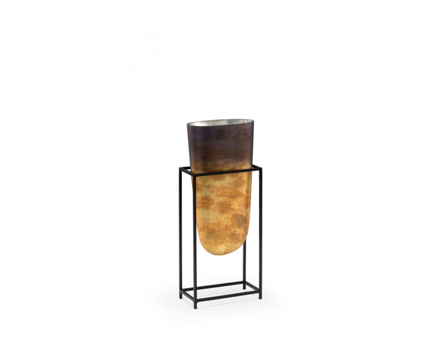 Wildwood - Ouray Glass Vase in Sunset Ombre/Black, Glass