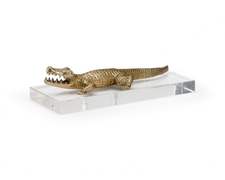 Wildwood - Croc Of Brass in Anituqe Brass/Clear, Large