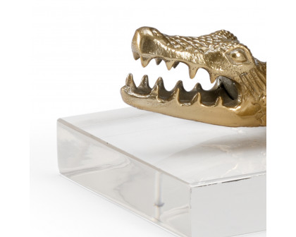 Wildwood - Croc Of Brass in Anituqe Brass/Clear, Large