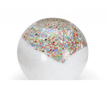 Wildwood - Dottie Vase in Multi Color/White, Glass