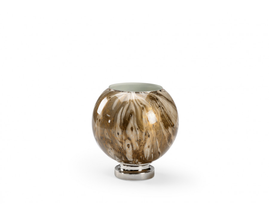 Wildwood Calacatta Gold Small Vase - Round