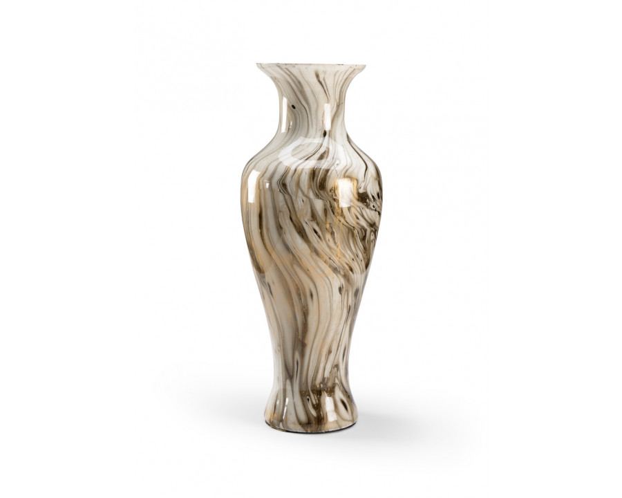 Wildwood Calacatta Gold Large Vase - Round