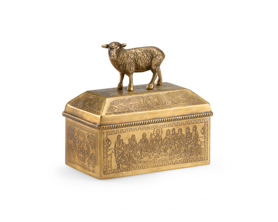 Wildwood - Lamb Box in Antique, Brass