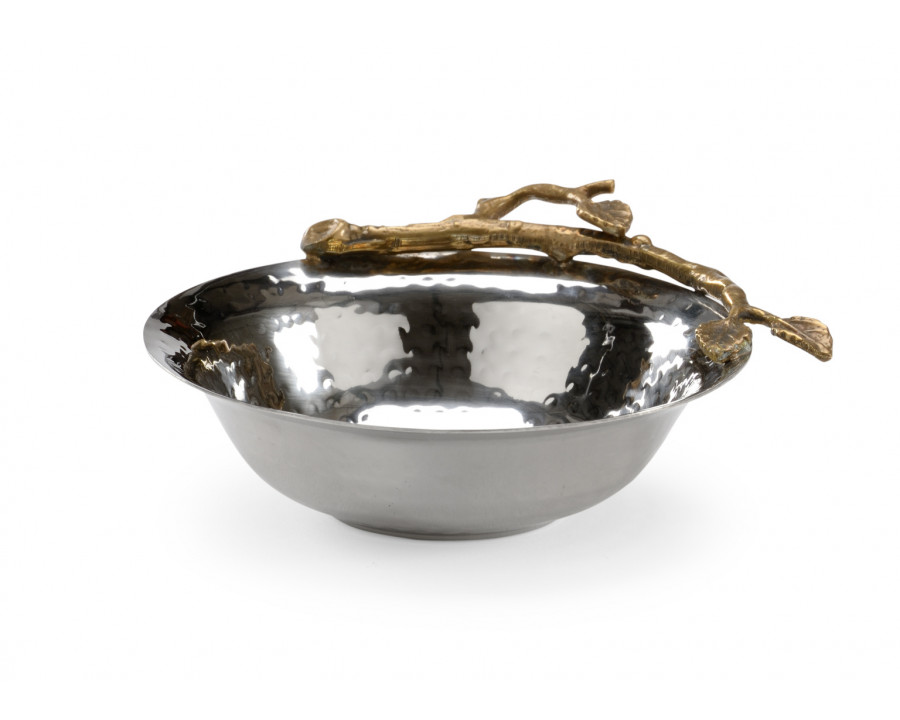 Wildwood - Fresh Twig Bowl in Antique/Polished Nickel, Large