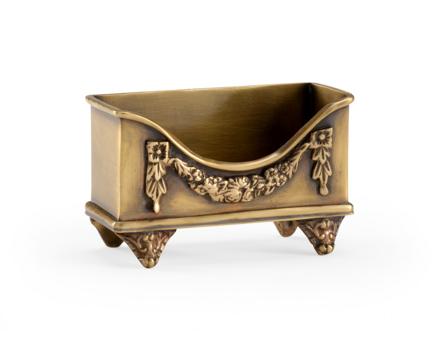 Wildwood - Brass Card Holder in Antique, Brass