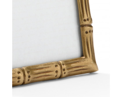 Wildwood - Brass Bamboo Frame (5x7) in Antique/Clear, Brass