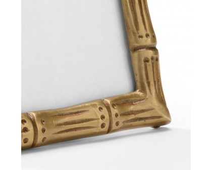 Wildwood - Brass Bamboo Frame (4x6) in Antique/Clear, Brass