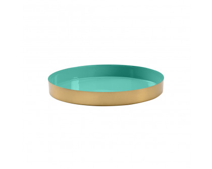 Wildwood - Caribbean Round Gold Tray