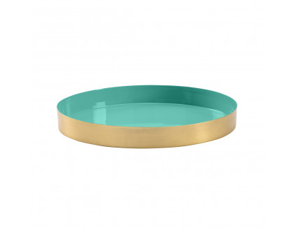 Wildwood - Caribbean Round Gold Tray