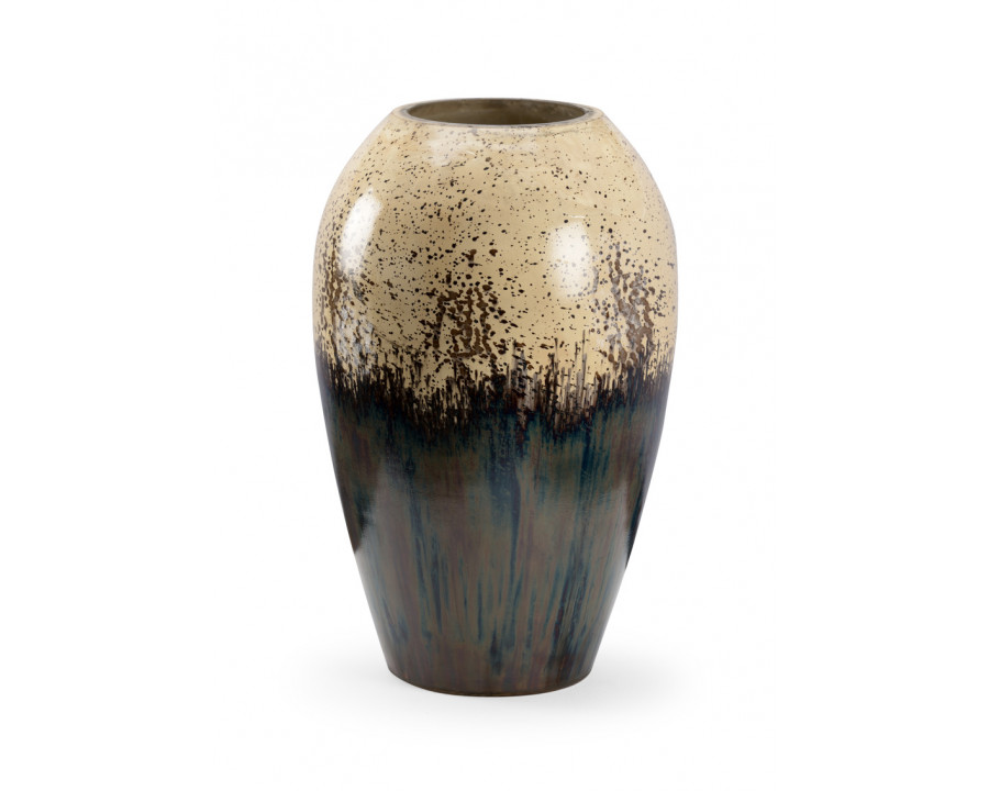 Wildwood Night Fall Vase - Cream/Black, Large