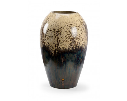 Wildwood Night Fall Vase - Cream/Black, Large