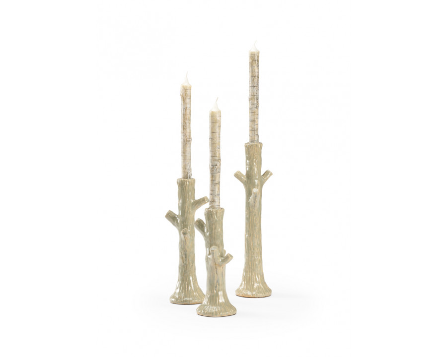 Wildwood - Faux Bois Candlesticks