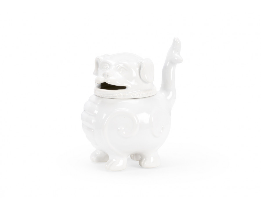 Wildwood - Smokin’ Joe Incense Burner in White Glaze, Medium