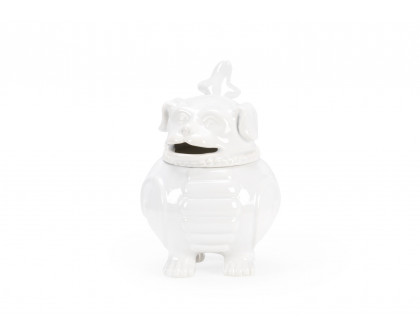 Wildwood - Smokin’ Joe Incense Burner in White Glaze, Medium