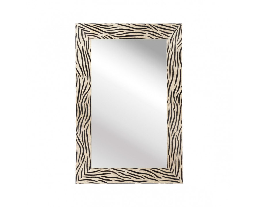 Wildwood - Serengeti Mirror in Zebra Print/Plain, Large