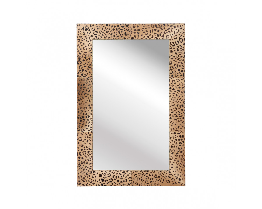 Wildwood Sabor Mirror - Leopard Print/Plain, Large