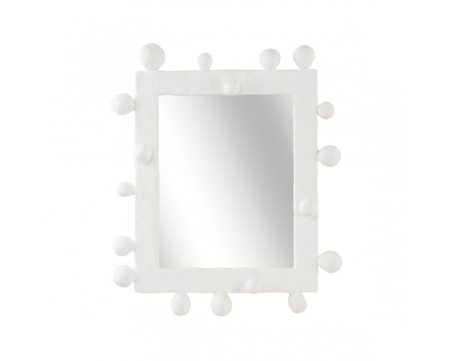 Wildwood - Shape Shifting Mirror in White/Plain/Clear, Composite