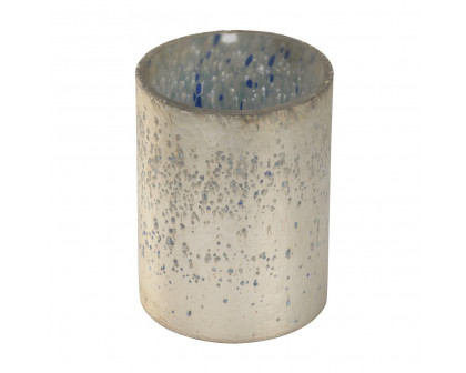 Wildwood Sic Medium Vase - Silver/Blue/Teal/White, Medium