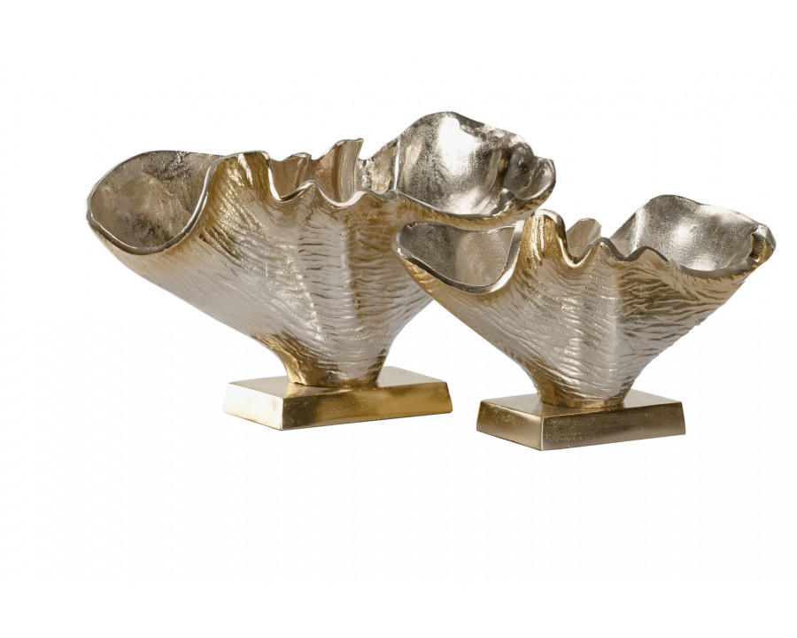 Wildwood - Nickel Aluminum Vases (S2) in Champagne/Nickel, Aluminum