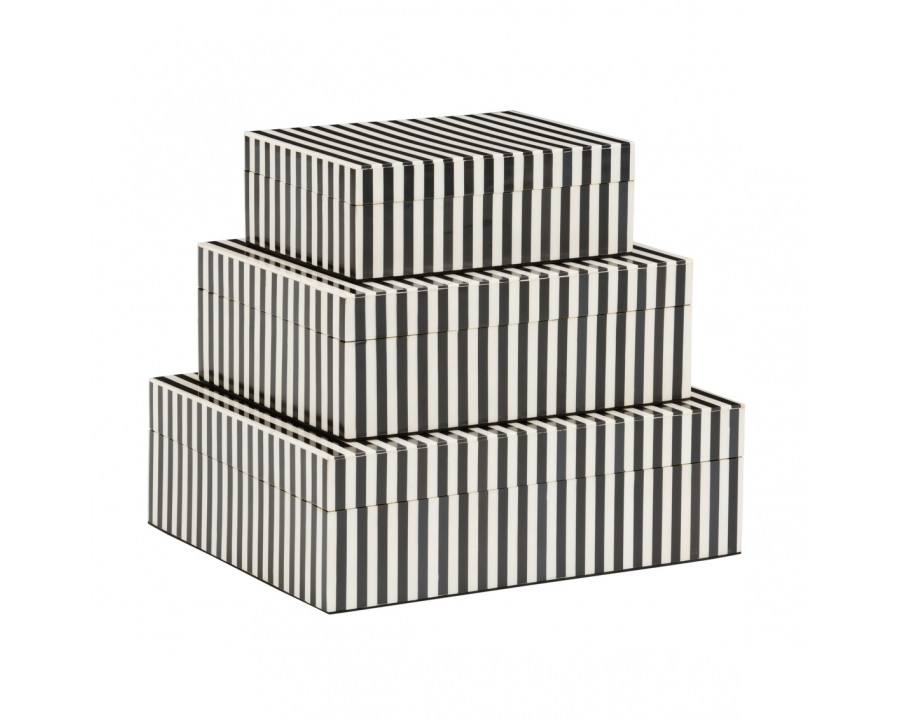 Wildwood - Baxter Boxes (S3) in Black/White, Large