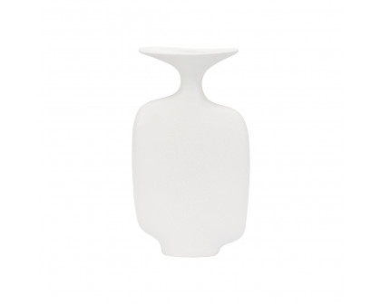 Wildwood - Kona Vase I in Sandy White, Ceramic/Porcelain