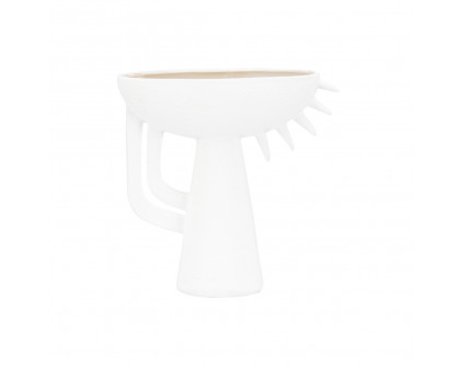 Wildwood - Kona Vase III in Sandy White, Medium