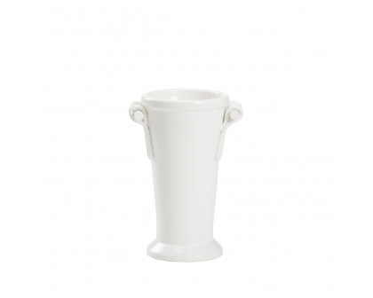 Wildwood Manetti Vase - White Glaze, Small