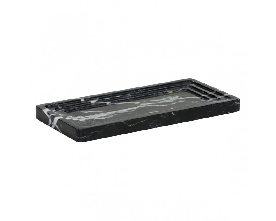 Wildwood - Declan Tray in Natural Black, Marble