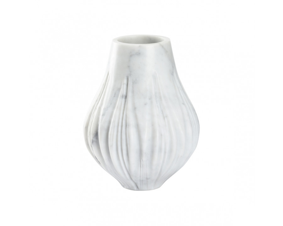 Wildwood - Aldwyn Vase in Natural White, Marble