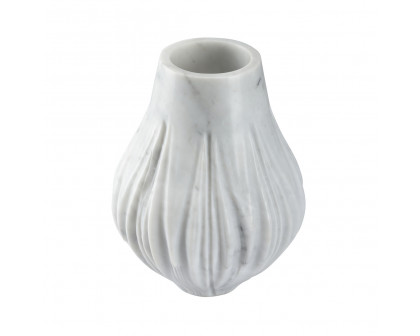 Wildwood - Aldwyn Vase in Natural White, Marble