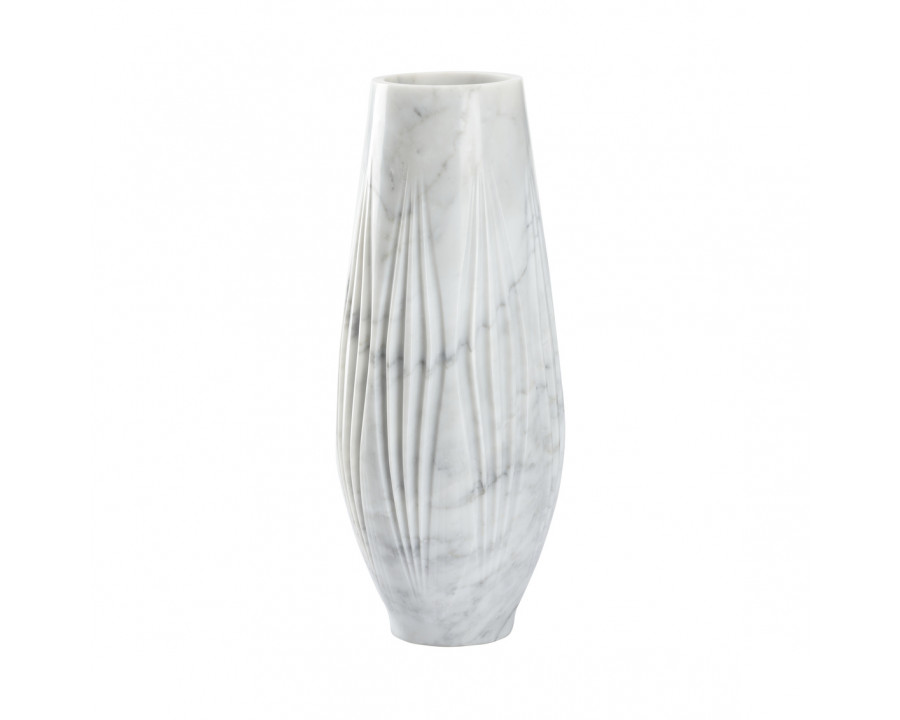 Wildwood - Olwyn Vase in Natural White, Marble